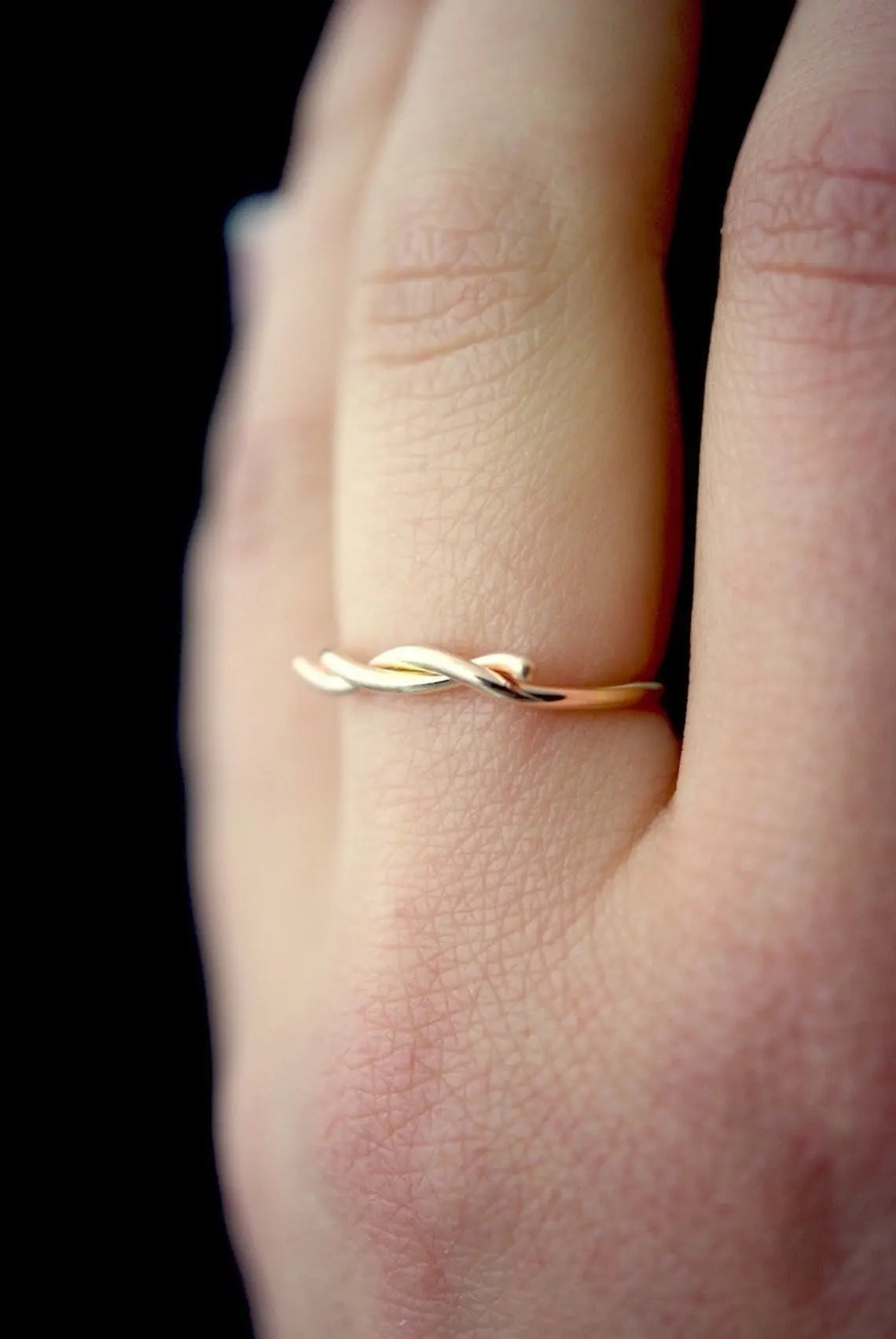 Barbed Wire Ring, 14K Gold Fill