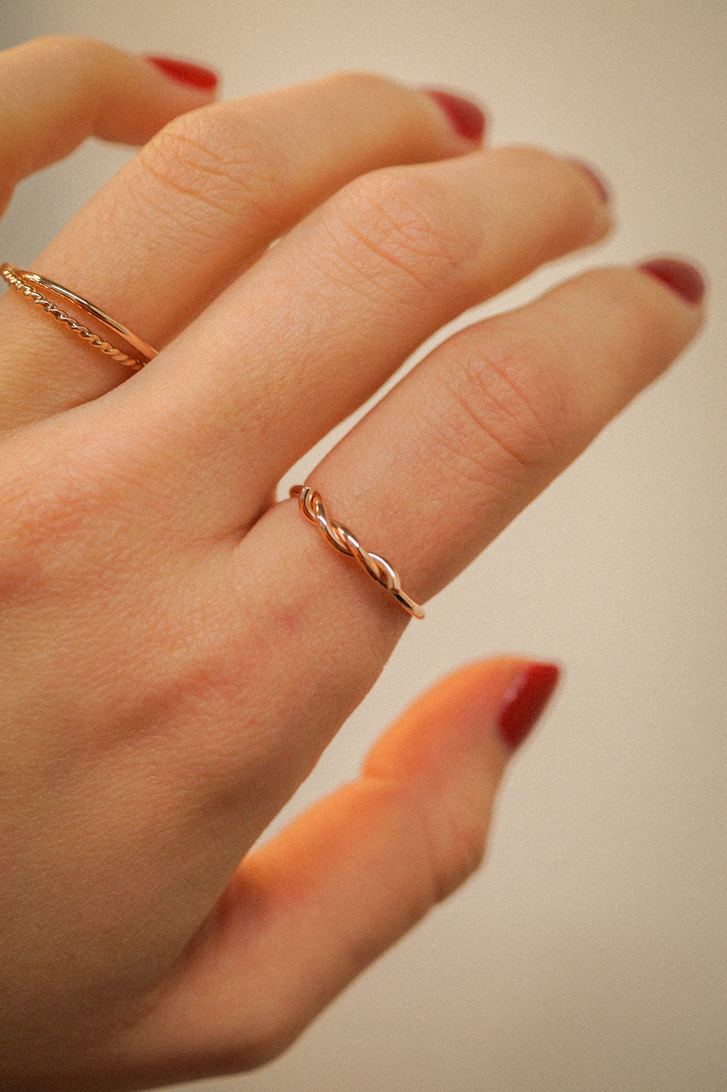 Barbed Wire Ring, 14K Rose Gold Fill