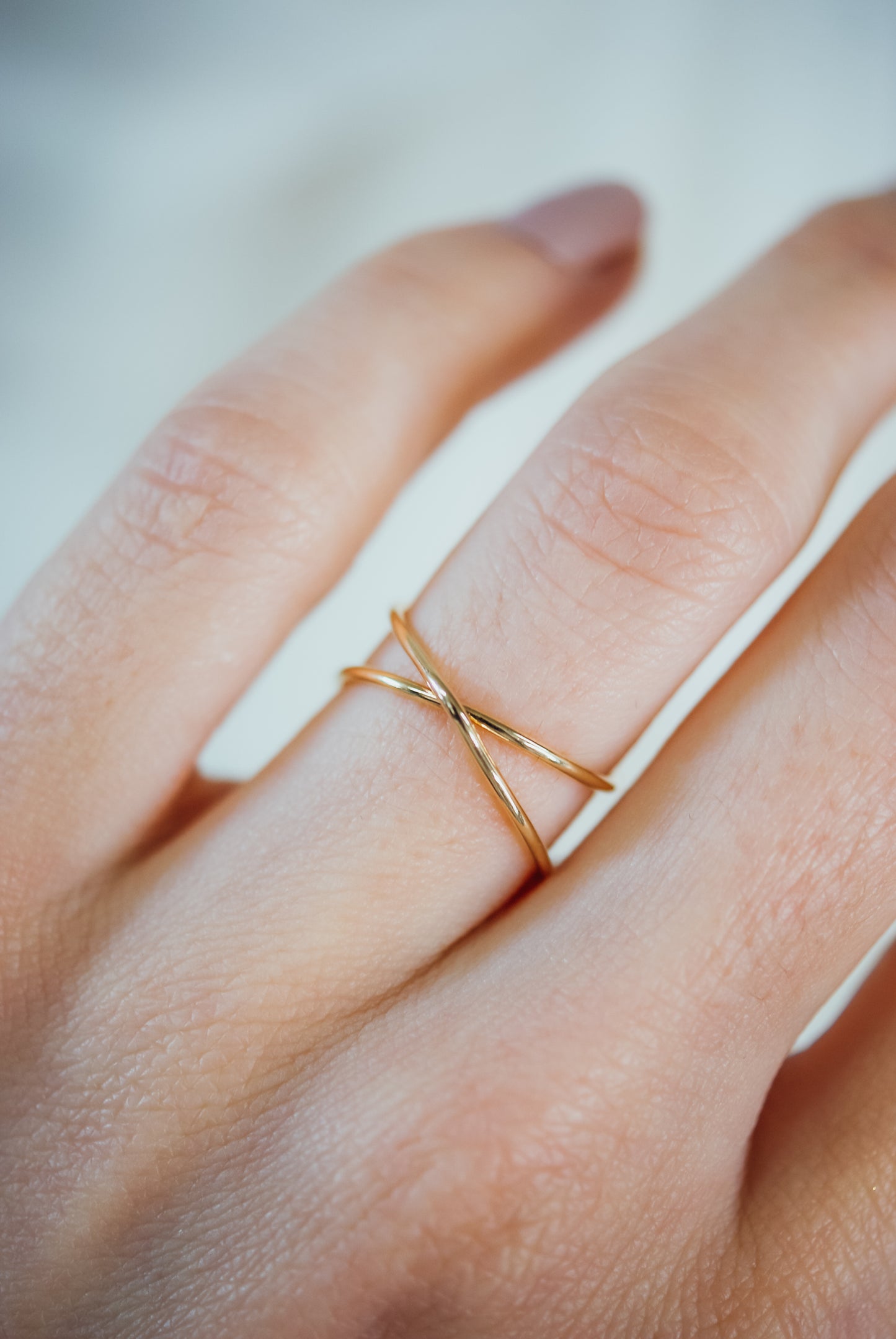 X-Ring, Solid 14K Gold