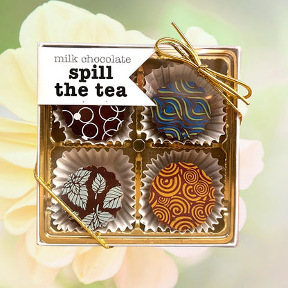 Spill the Tea - Milk & Dark Chocolate Tea-Infused Bonbons