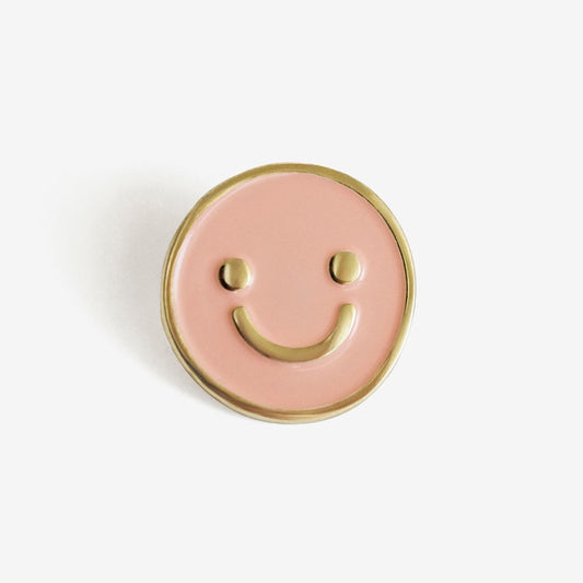 Happy Face Enamel Pin