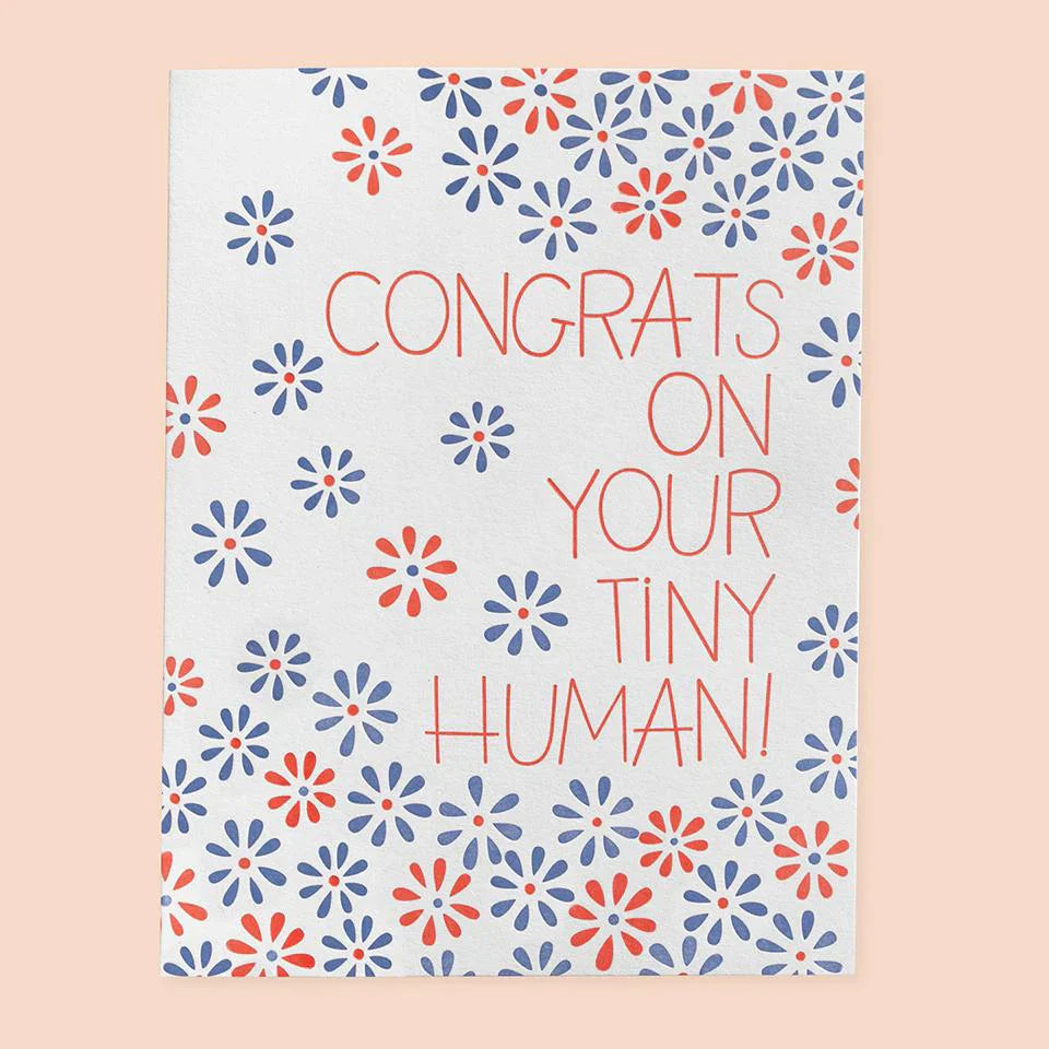 Congrats Tiny Human Greeting Card