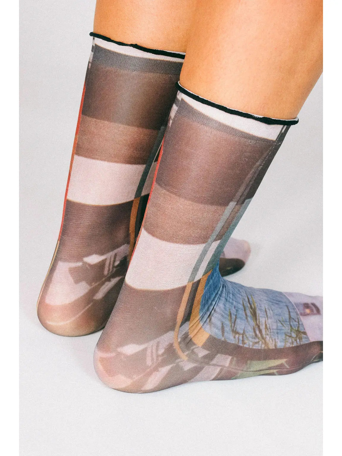 Paper Sheer Ankle Socks by Rosie Barker