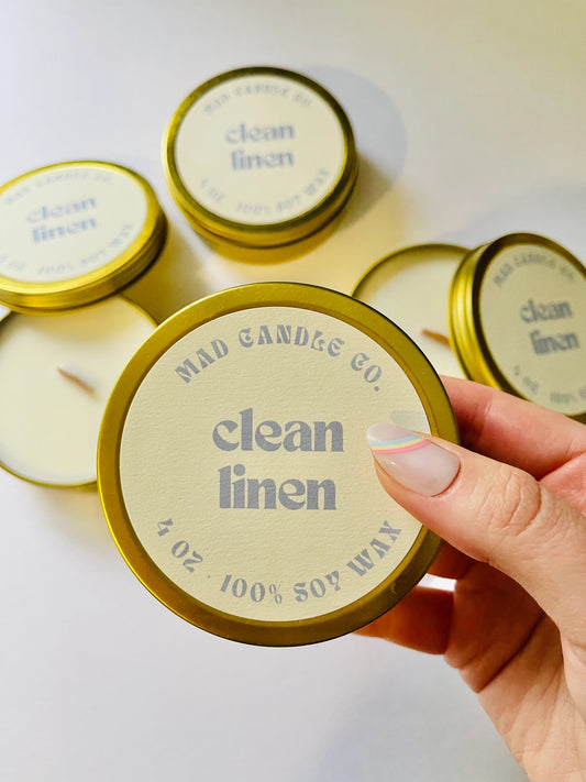 Clean Linen Soy Candle