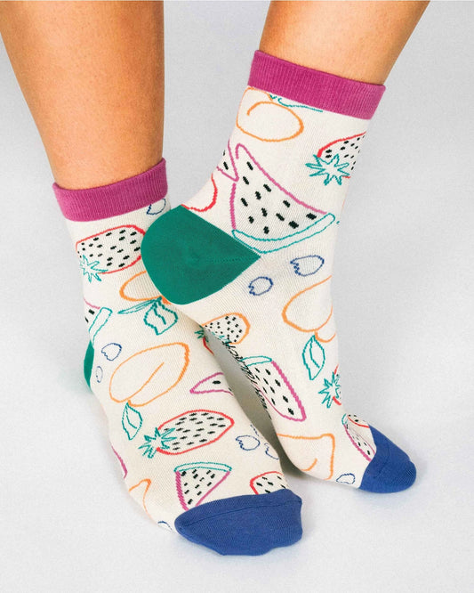 Favorite Fruits by Hannah Packer Socks