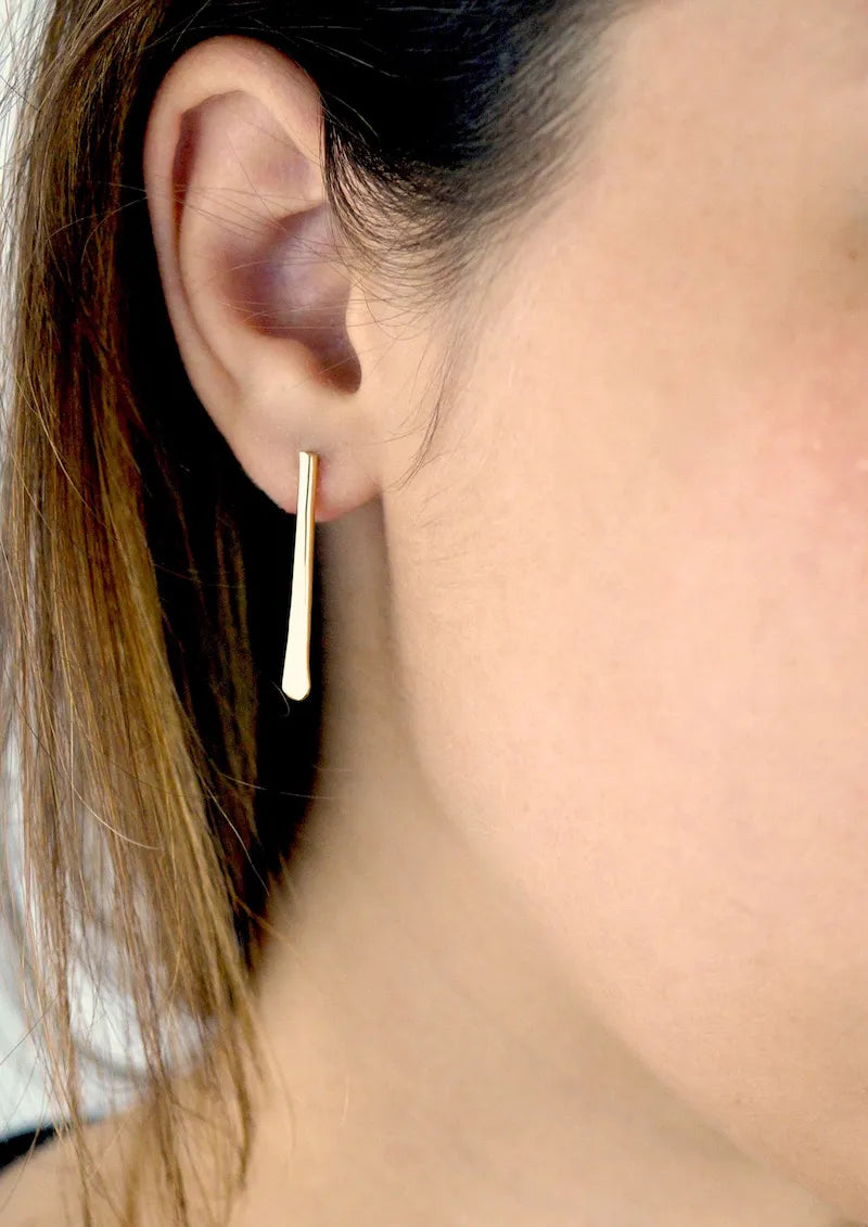 Sunburst Stud Earrings in Solid 14K Gold or Rose Gold
