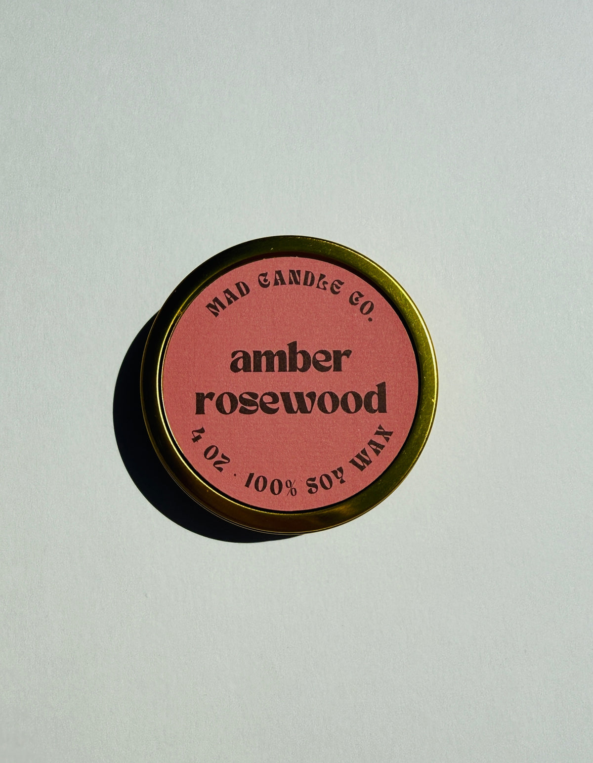 Amber Rosewood Soy Candle
