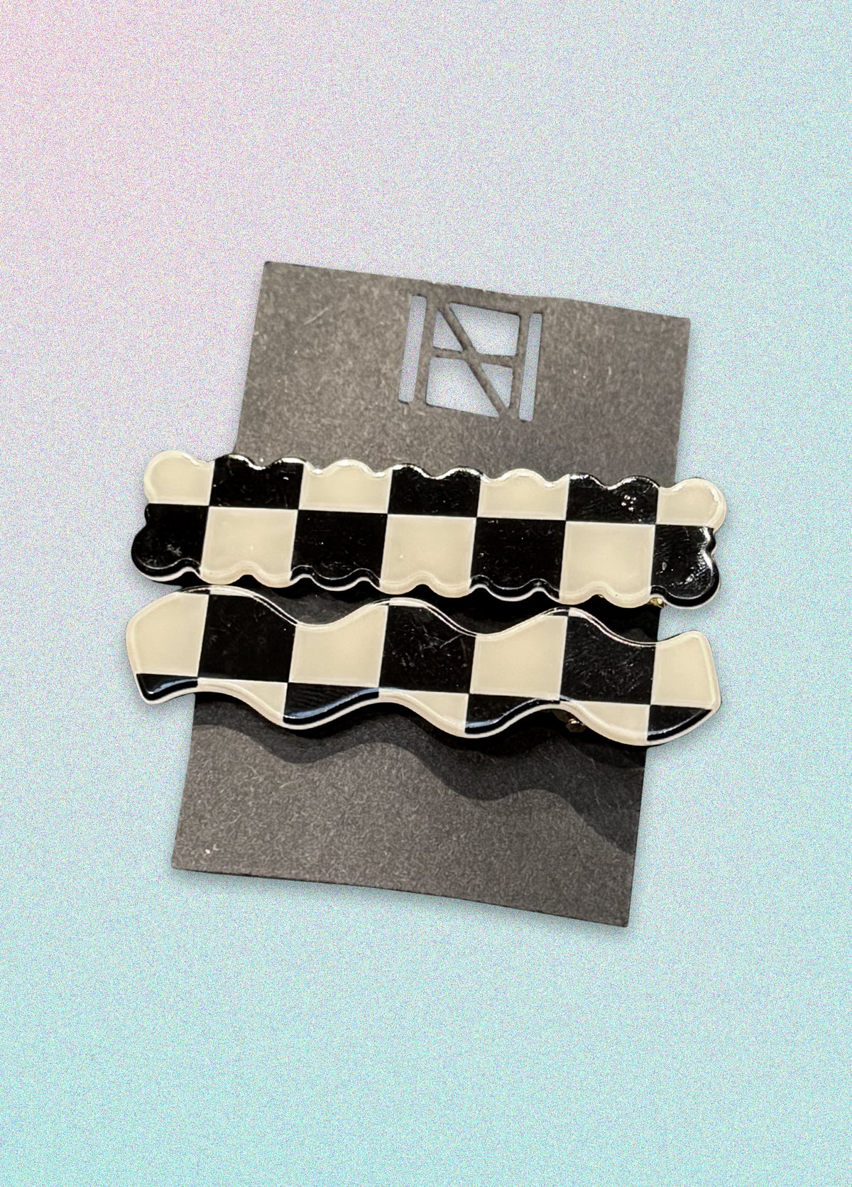 Black & White Hair Clip Packs of 2 – Hannah Naomi Jewelry display picture 3