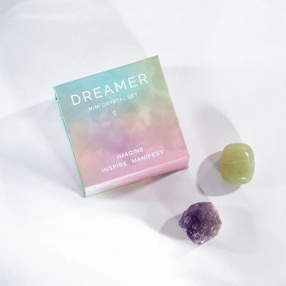 Dreamer Mini Amethyst and Xiuyan Jade Crystal Set