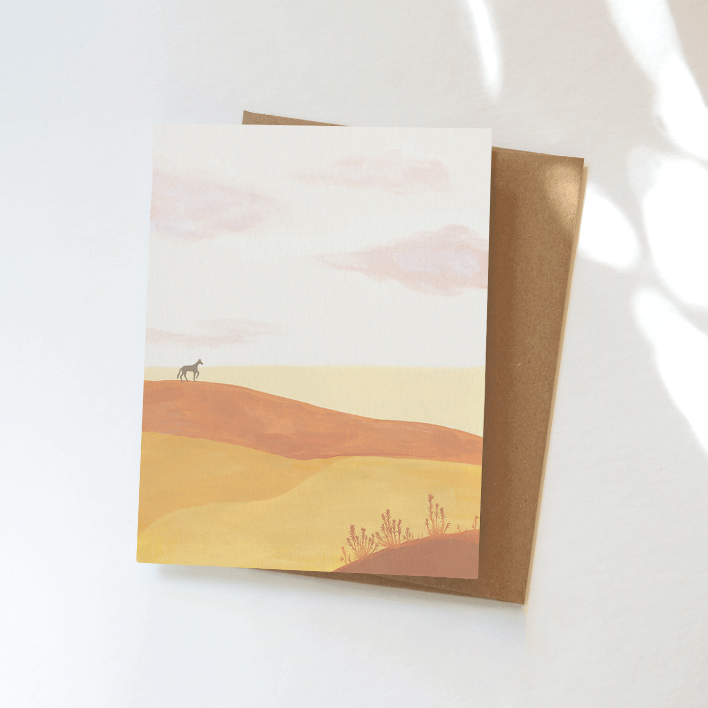 Horse Plains Greeting Card