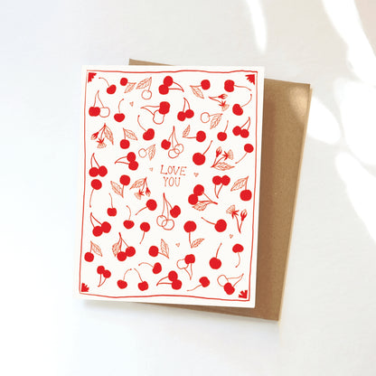 Cherry Love You Greeting Card