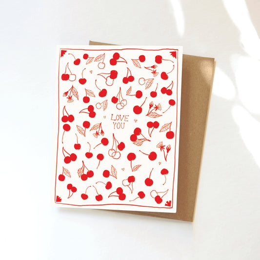 Cherry Love You Greeting Card