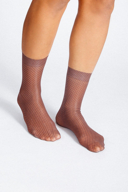 Sheer Pattern Socks