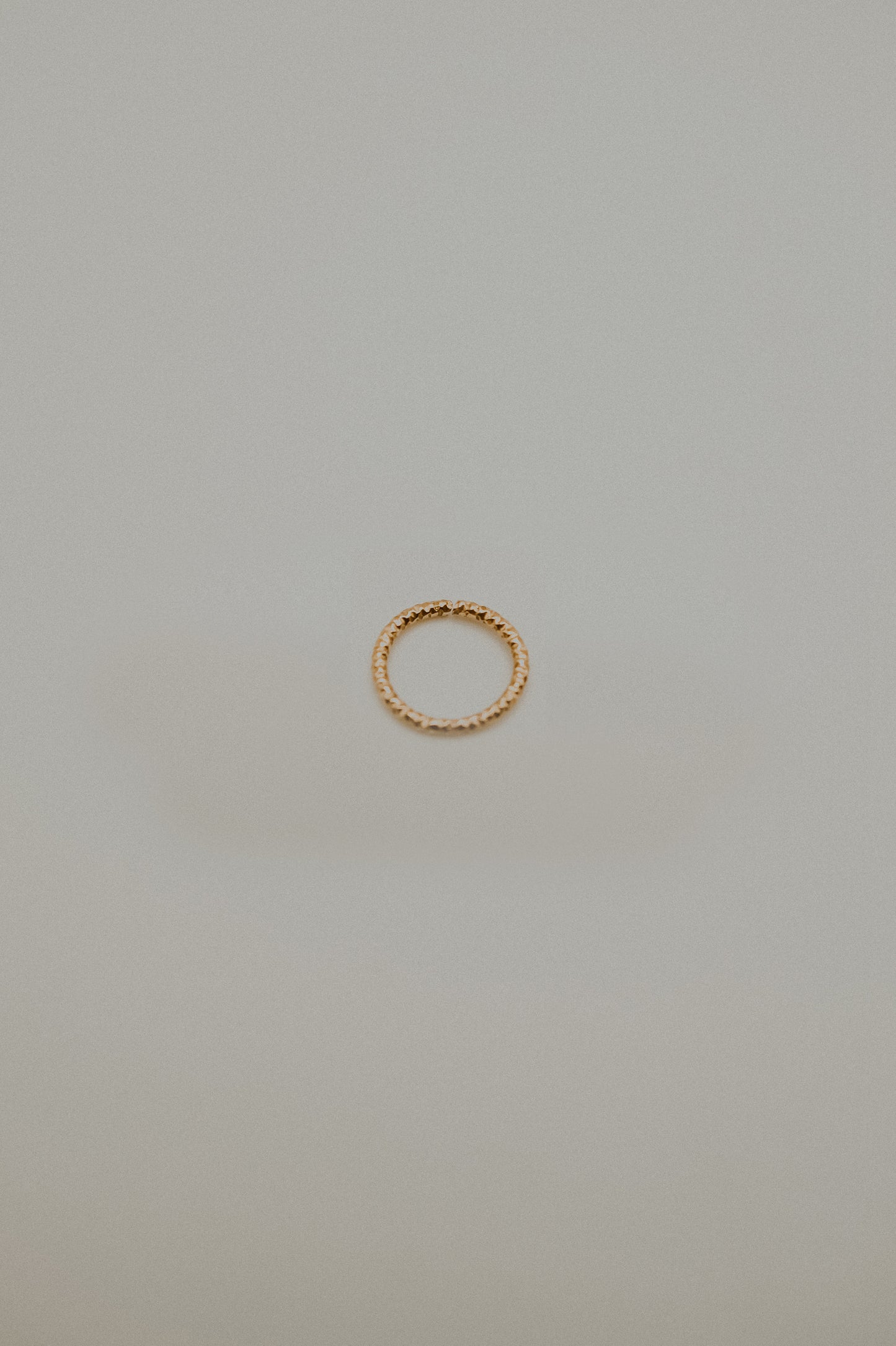 Sparkle Huggie Hoop Earring in Solid 14K Gold
