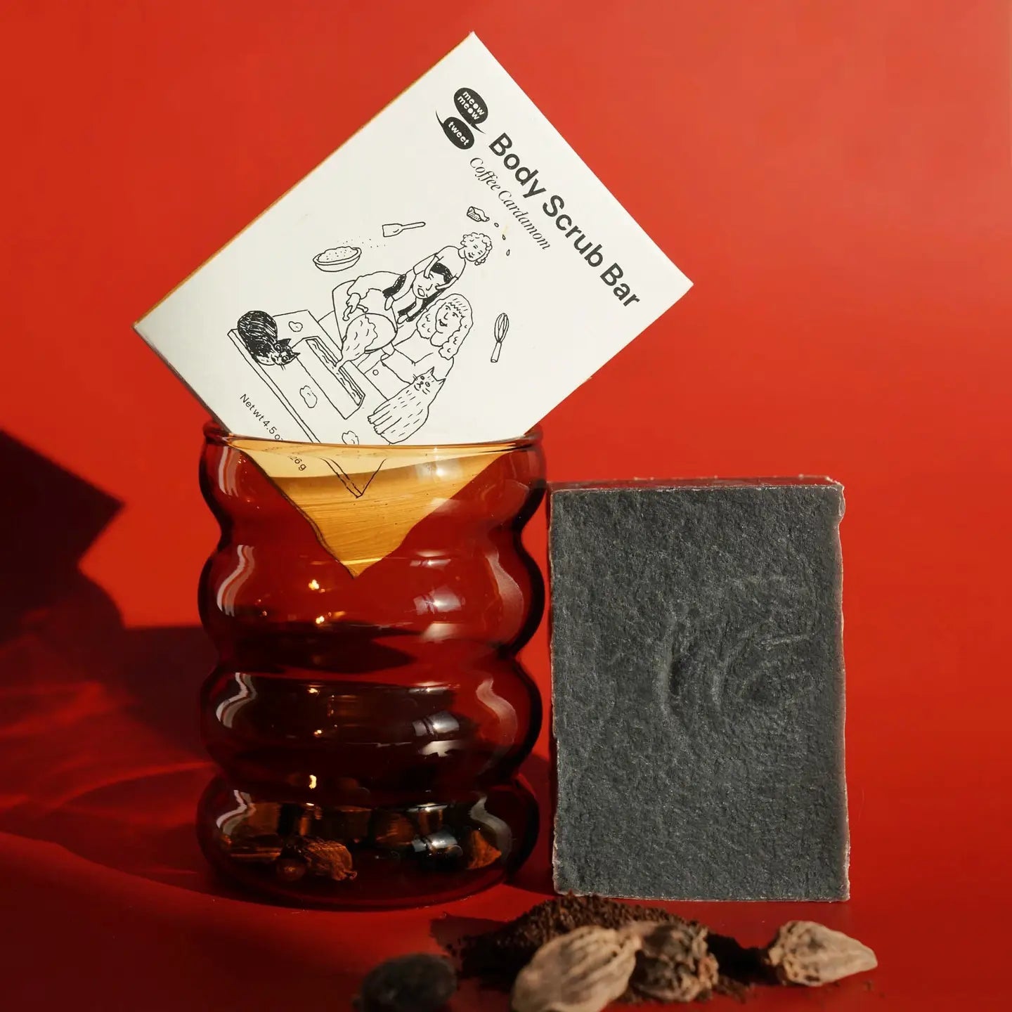 Coffee Cardamom Scrub Bar