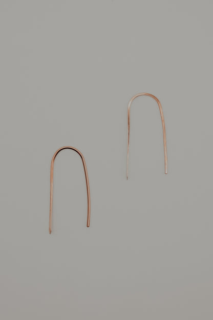 Small Arch Earrings, Gold Fill, Rose Gold, or Sterling Silver