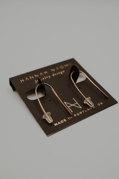 Small Arch Earrings, Gold Fill, Rose Gold, or Sterling Silver