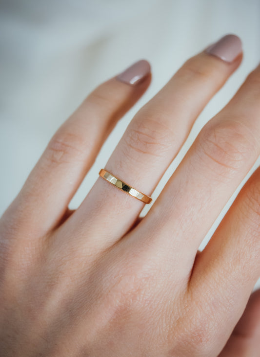 Extra Thick Ring, Solid 14K Gold