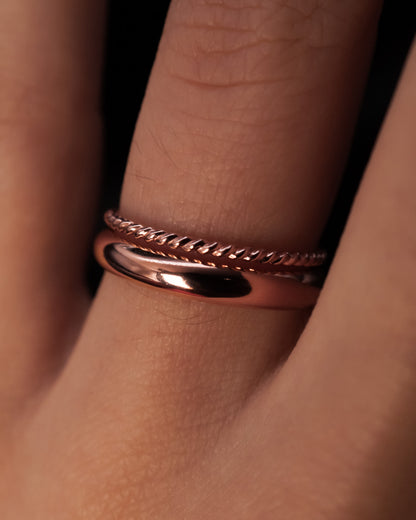 Chunky Band, 14K Rose Gold Fill