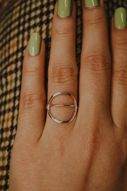 Circle Set of 2 Stacking Rings, Gold Fill, Rose Gold Fill or Sterling Silver