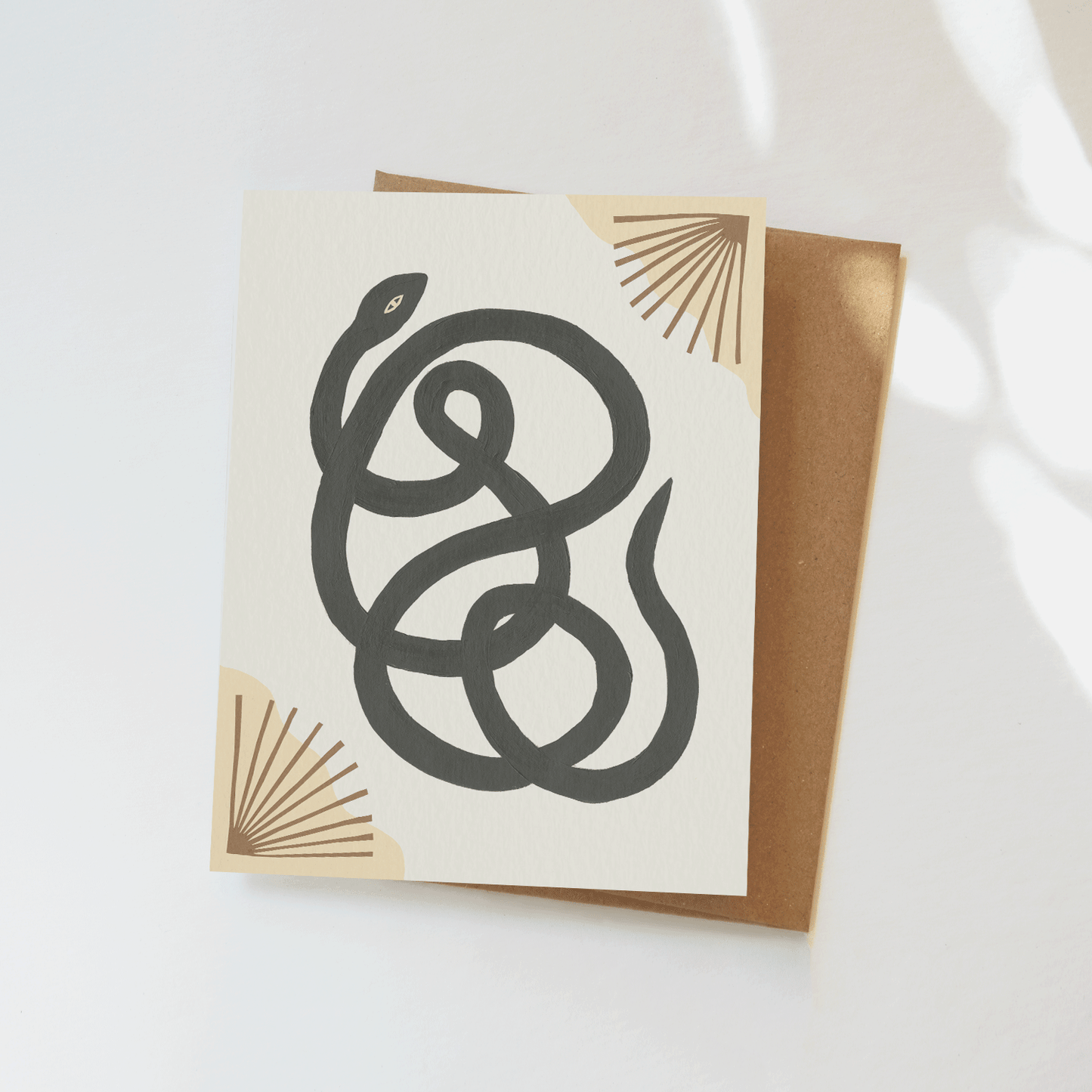 Garden Snake Greeting Card