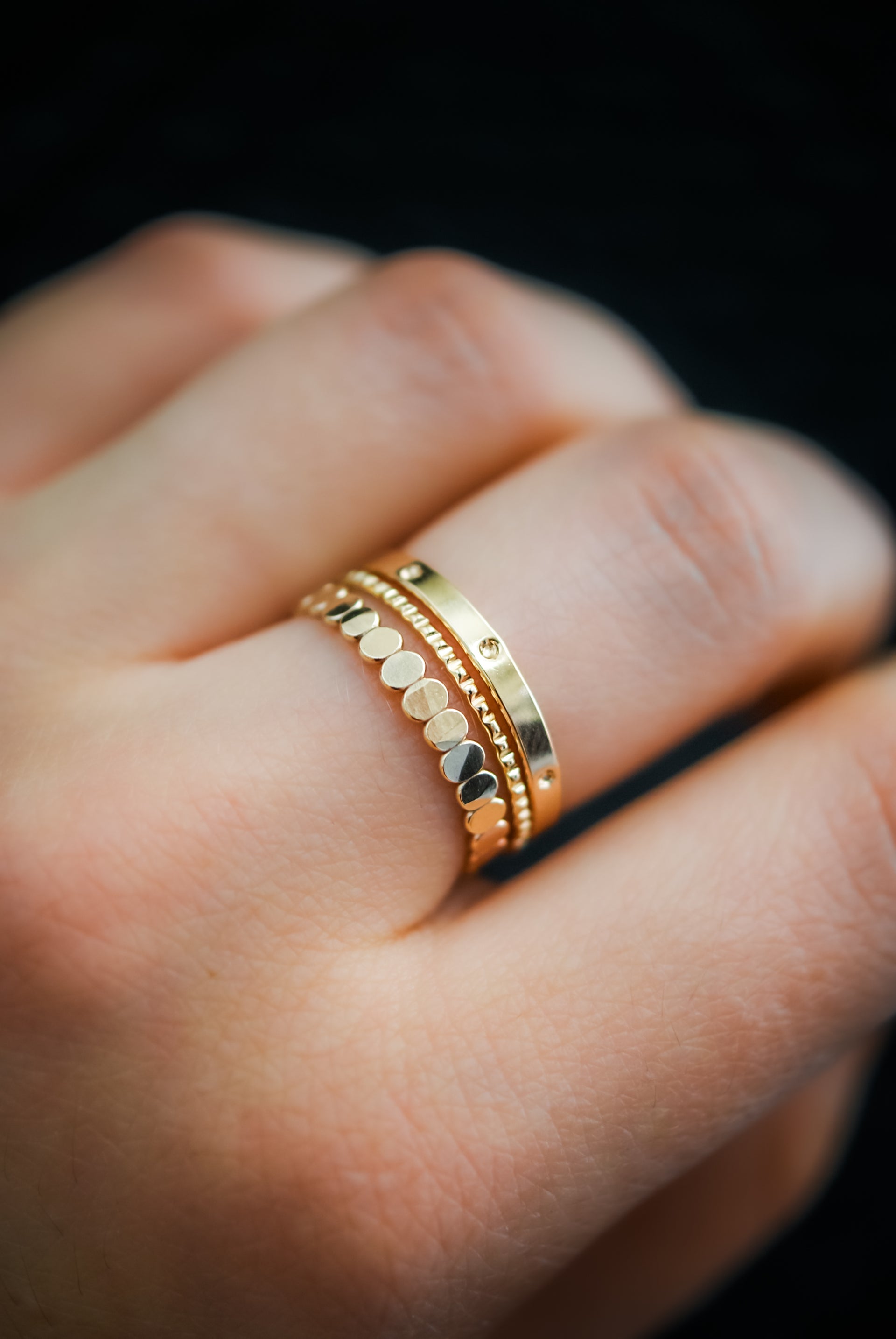 My mixed gold, gems and dimaond ring stack : r/RingShare