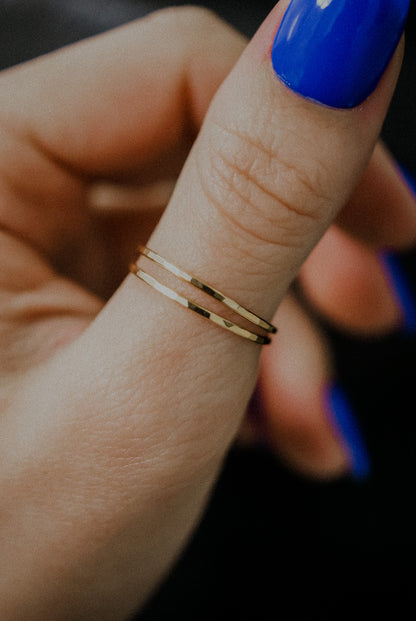 Medium Thick Ring, 14K Gold Fill