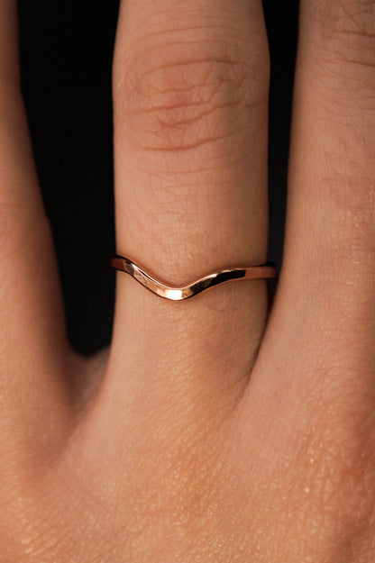Teardrop Ring, 14K Rose Gold Fill