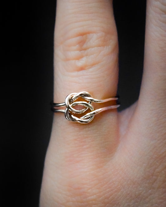 Double Knot Ring, Sterling Silver