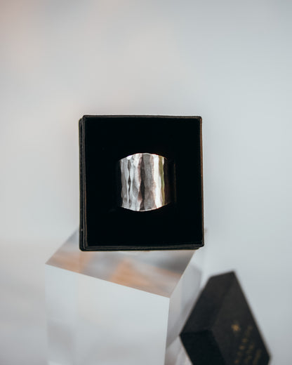 Small Shield Ring, Sterling Silver