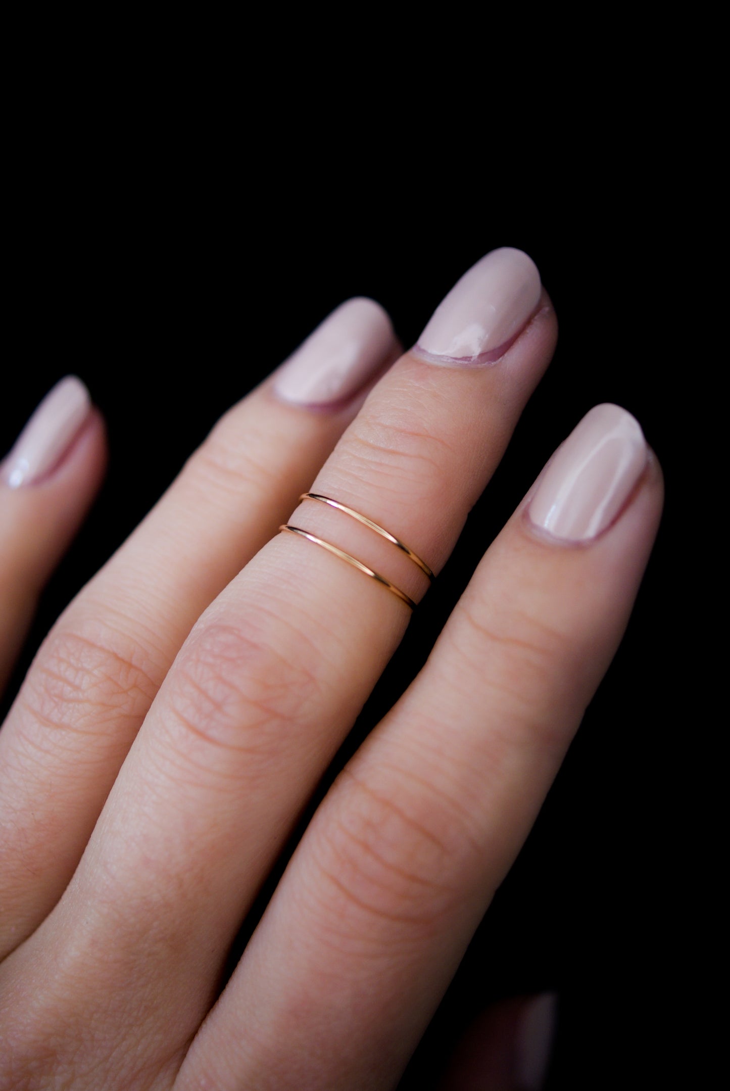 Ultra Thin Ring, 14K Rose Gold Fill