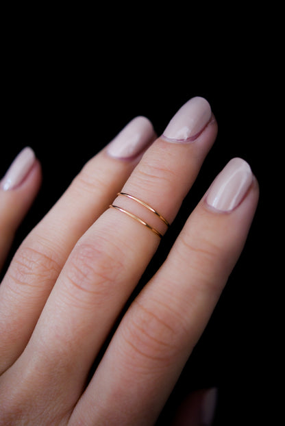 Ultra Thin Ring, 14K Rose Gold Fill