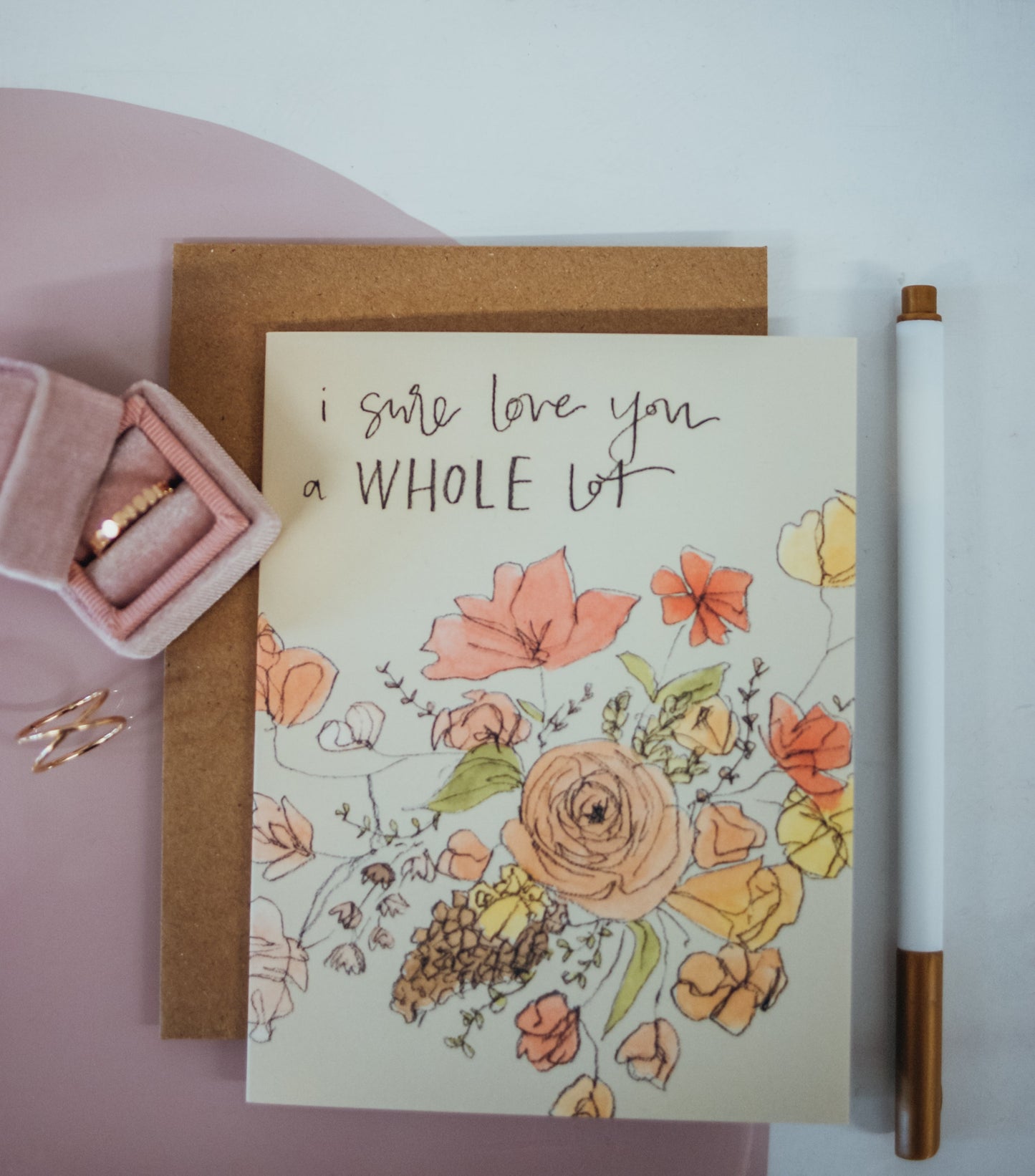 Love You A Whole Lot Greeting Card