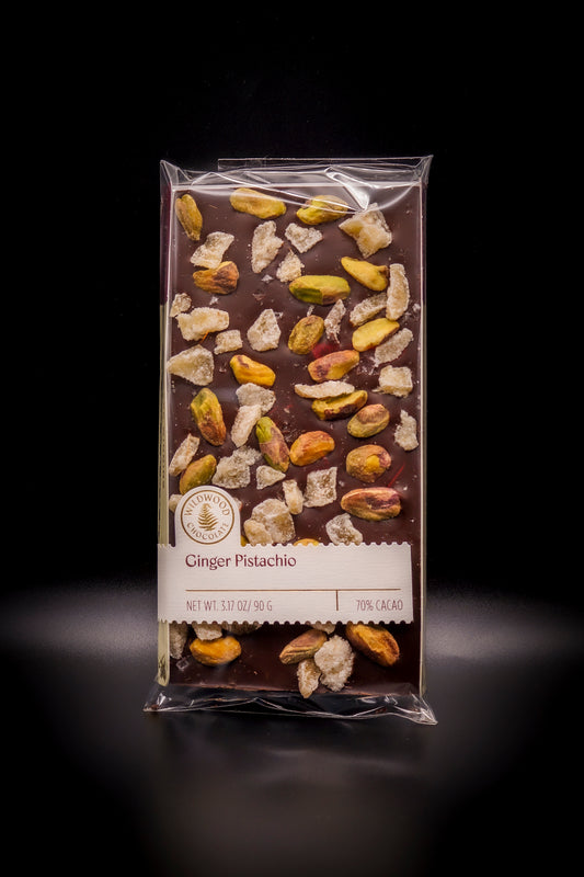 Ginger Pistachio Chocolate Bar