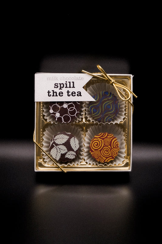 Spill the Tea - Milk & Dark Chocolate Tea-Infused Bonbons