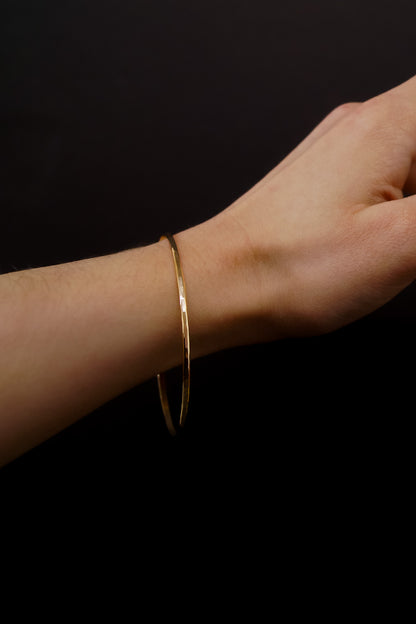 Bangle Bracelet, Gold Fill, Rose Gold Fill or Sterling Silver