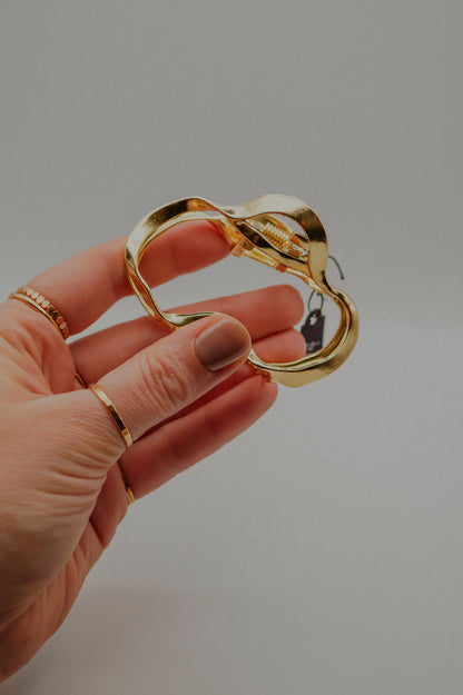 Small Organic Metal Hair Claw