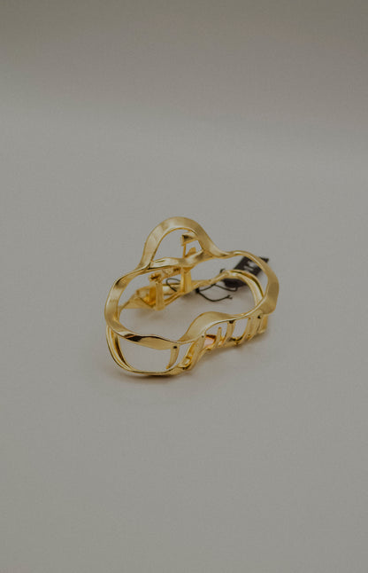 Small Organic Metal Hair Claw