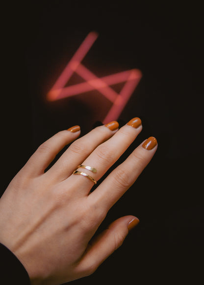 Sunburst Ring, Solid 14K Rose Gold