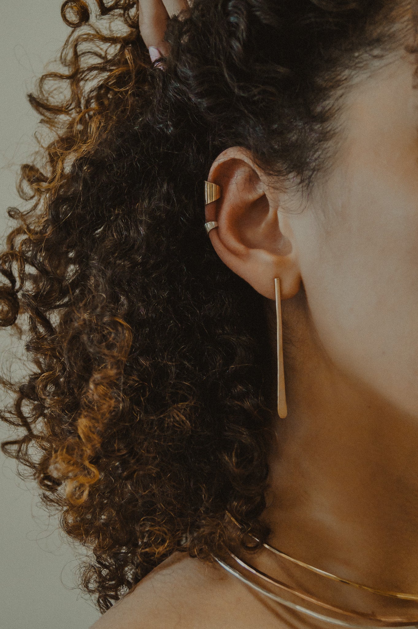 Shield Ear Cuff, Gold Fill, Rose Gold Fill, or Sterling Silver