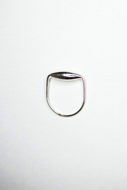 Baguette Spinner Ring, Sterling Silver