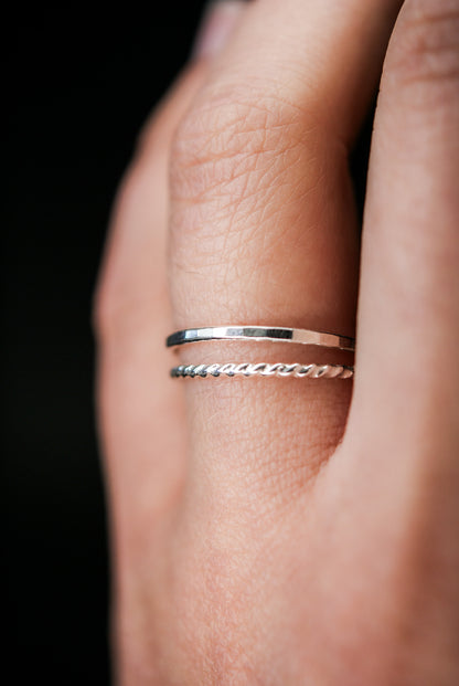 Thick Ring, Sterling Silver
