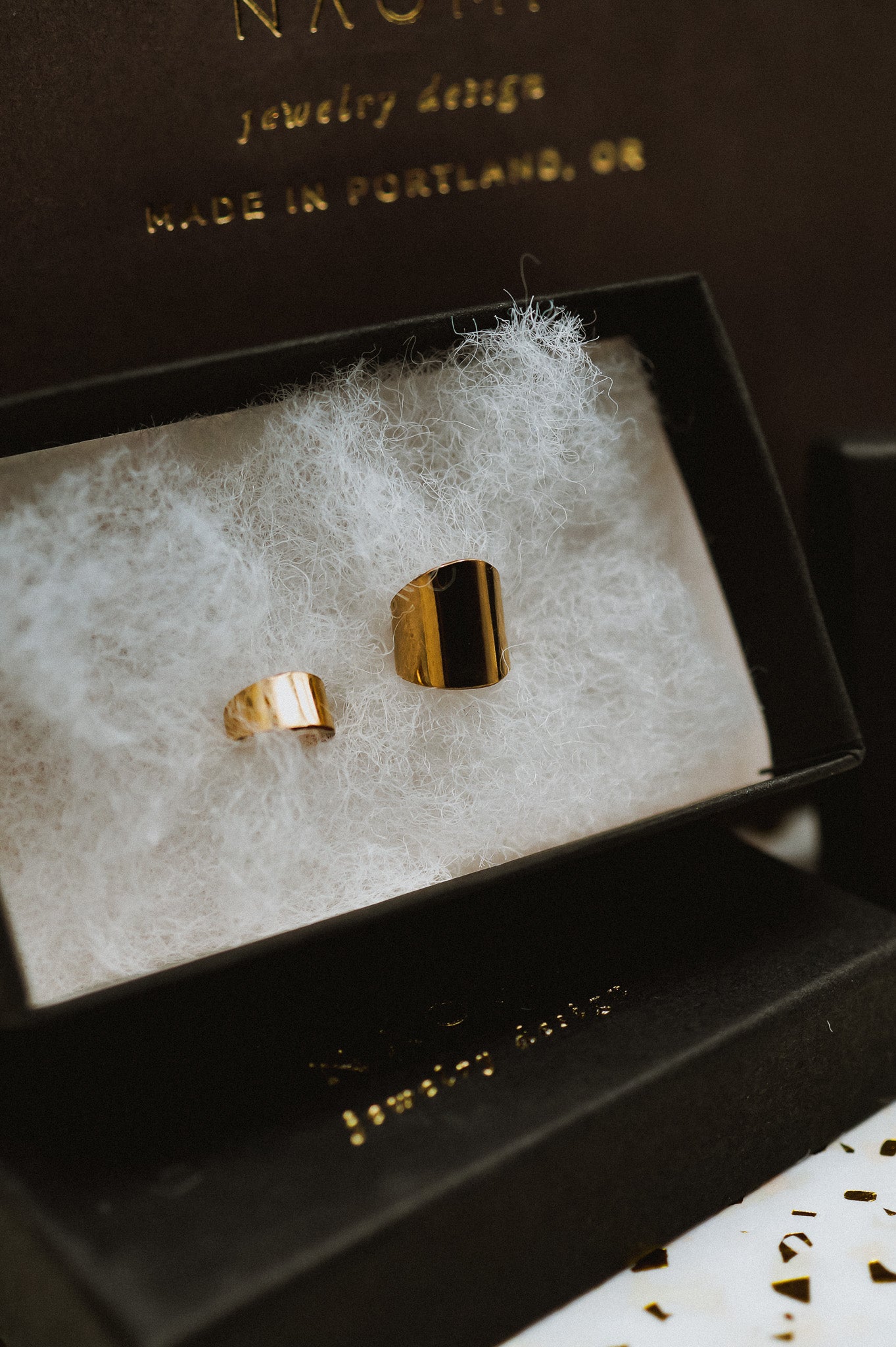 Shield Ear Cuff, Gold Fill, Rose Gold Fill, or Sterling Silver