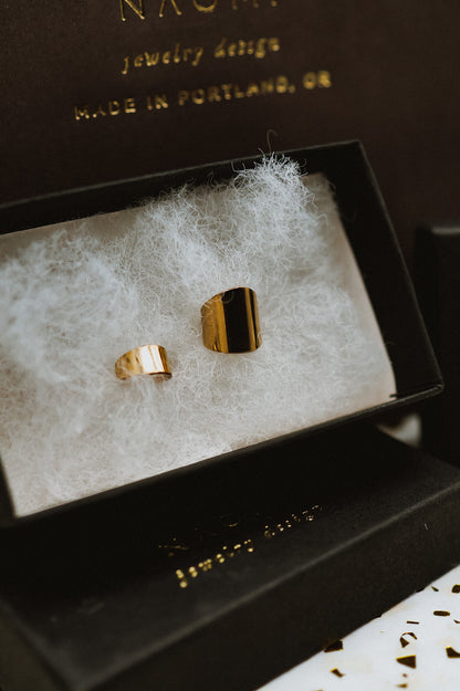 Shield Ear Cuff, Gold Fill, Rose Gold Fill, or Sterling Silver