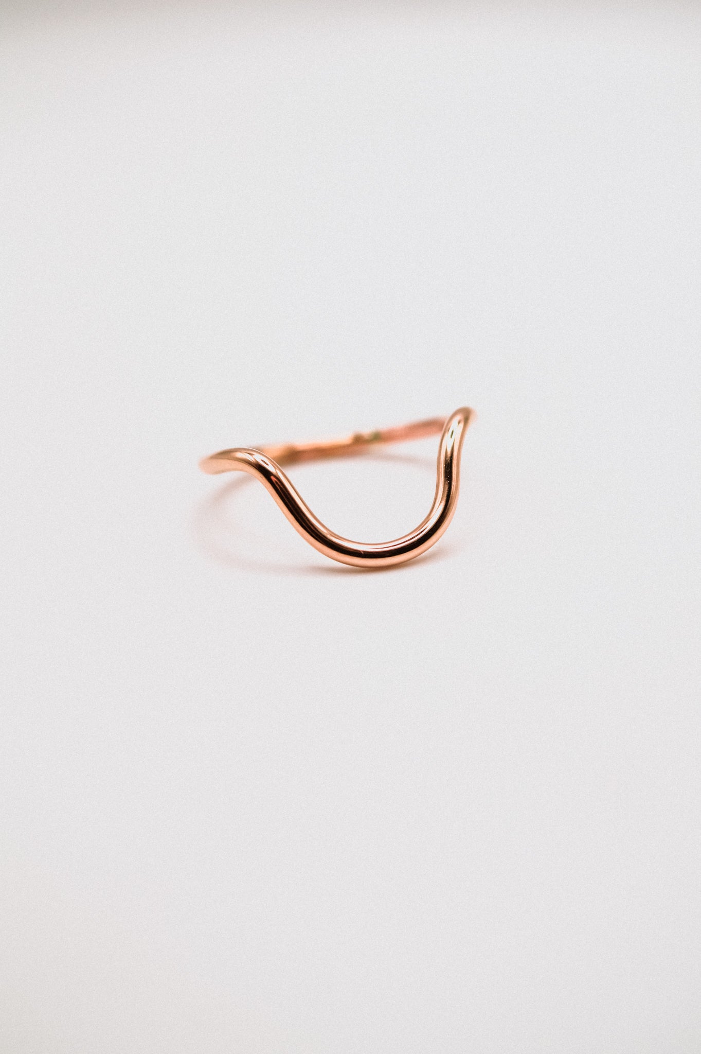 Arc Ring, Solid 14K Rose Gold