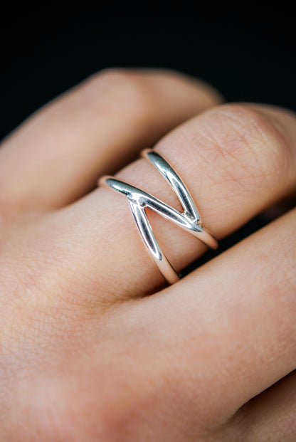 Branch Ring, Sterling Silver