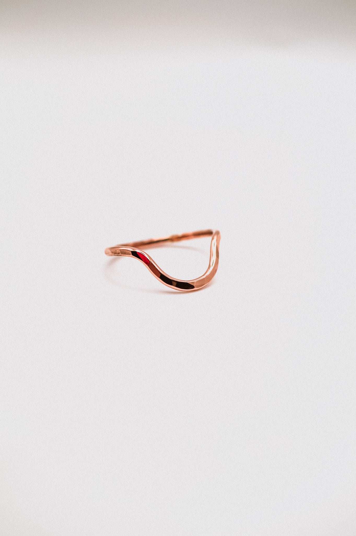 Arc Ring, Solid 14K Rose Gold