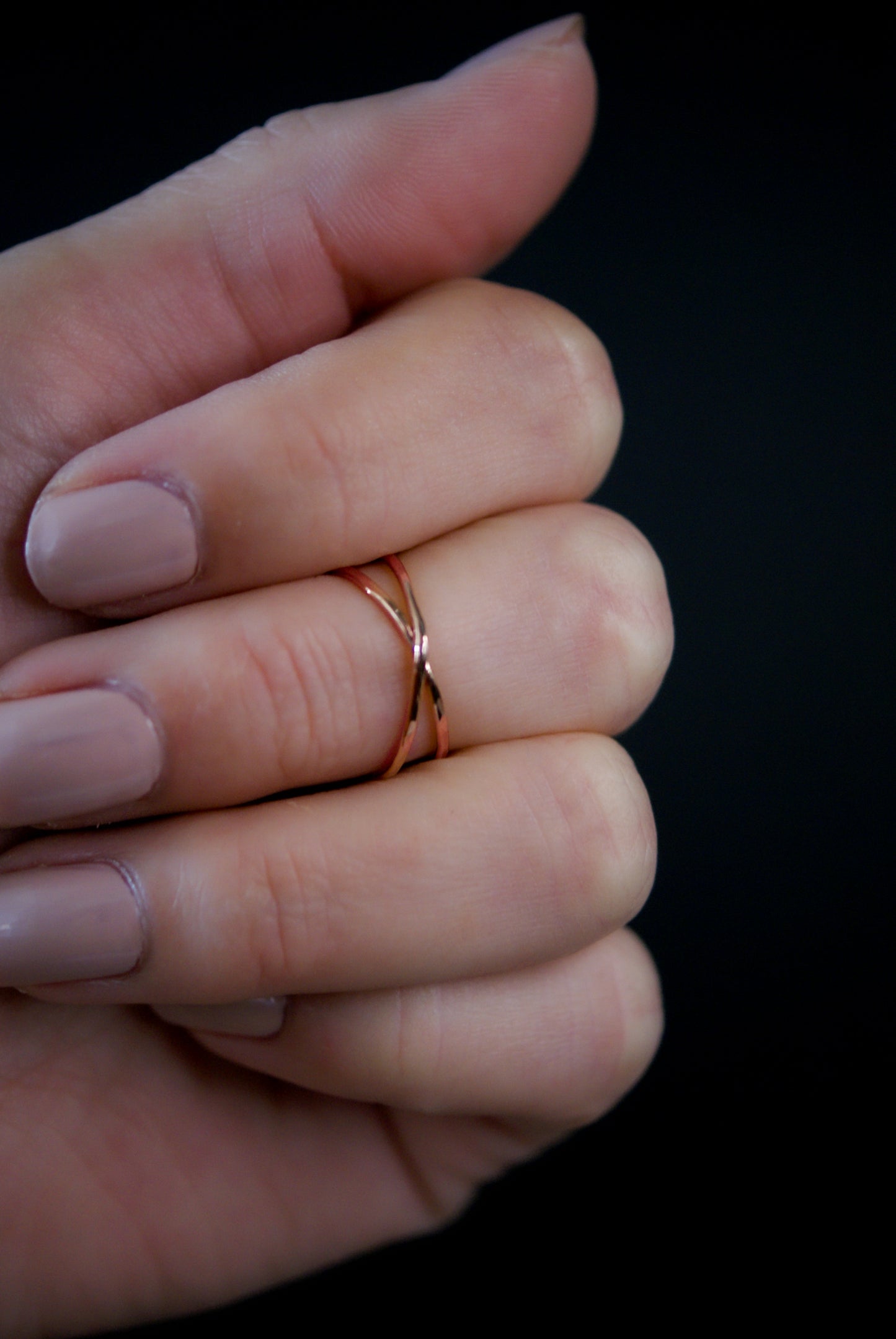 X-Ring, 14K Rose Gold Fill