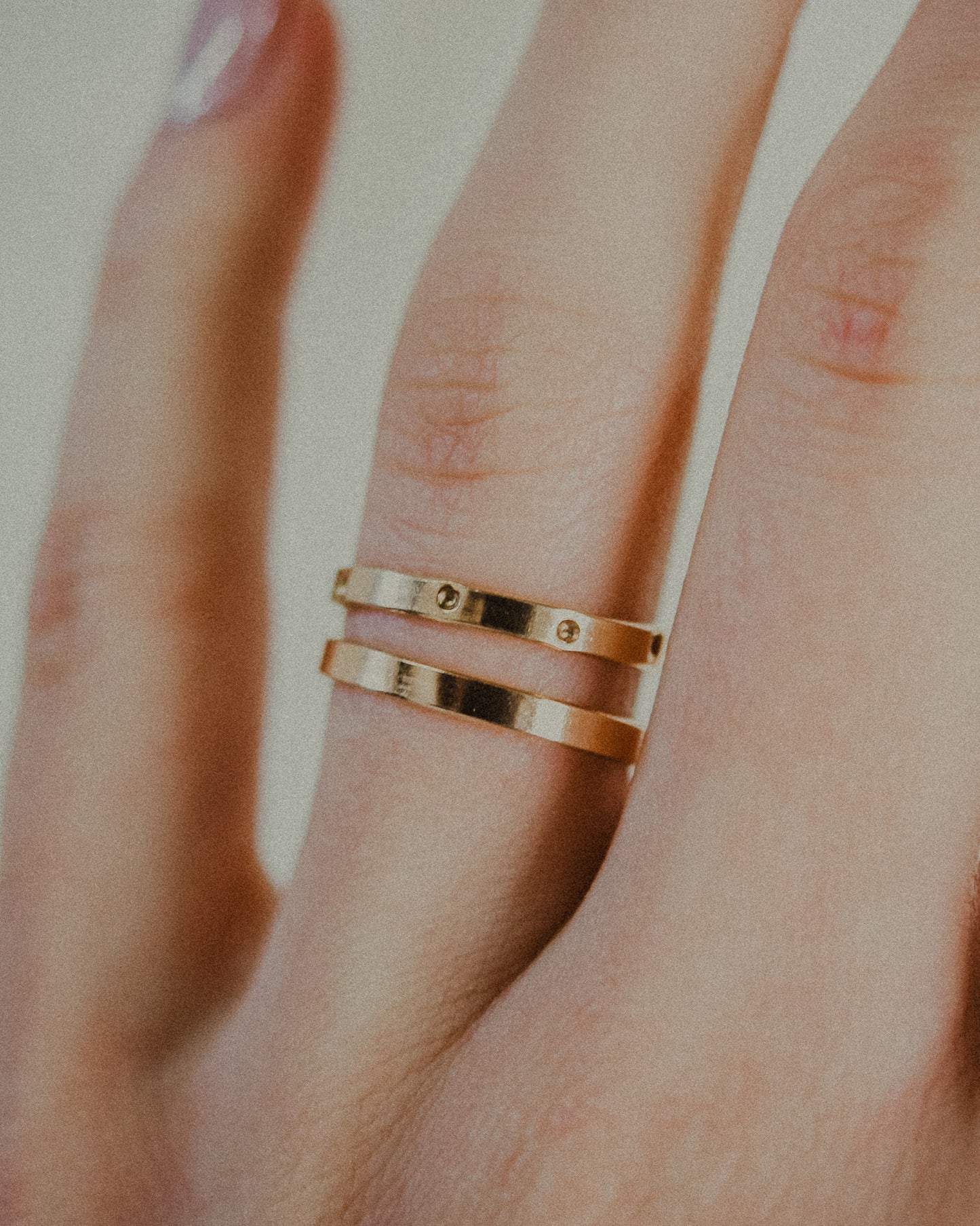 Mirror Band, Solid 14K Gold