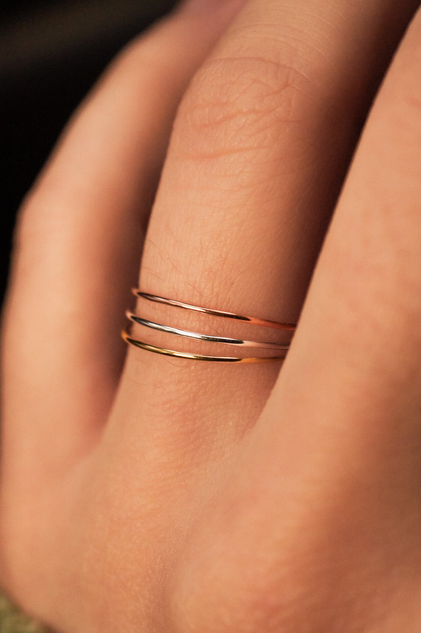 Ultra thin 2025 silver ring